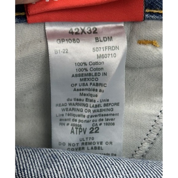 Steelguard Westex Indura Cat‎ 2 FR Jeans 42x32 Dark Denim Carpenter Distressed - Picture 15 of 16